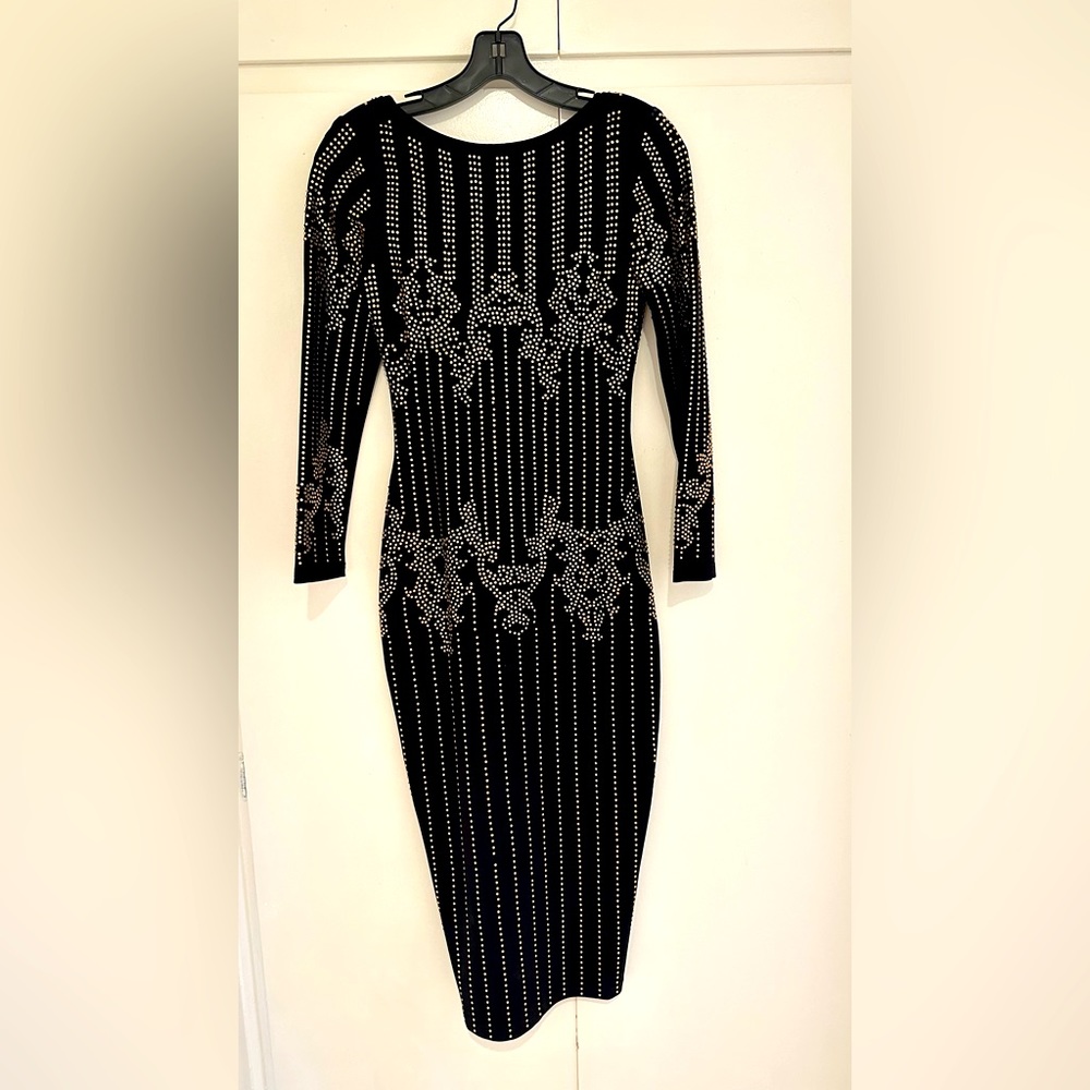 Beautiful black and gold dress size S
